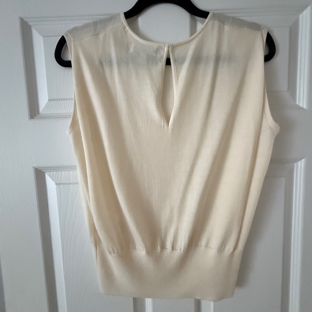 Banana Republic Cream Merino Wool Sweater Shell - Picture 4 of 6